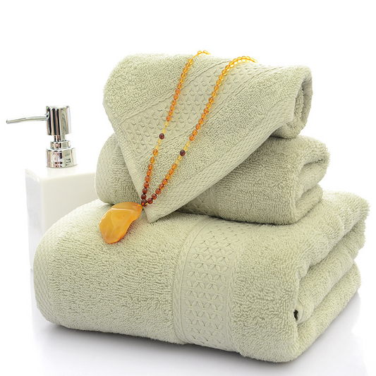 Classic Bathroom Soft Towel | Medium Green