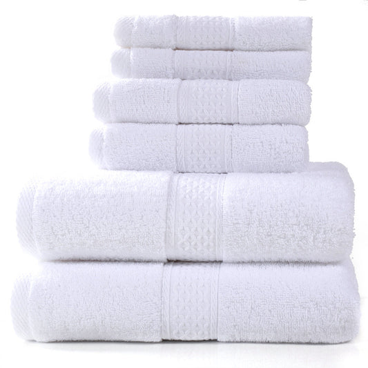 6-Piece Cotton Towel Set for Bathroom and Home Use